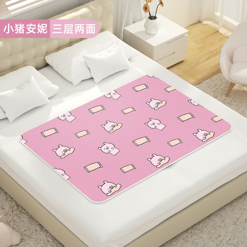 Auntie pad physiological period mattress waterproof washable menstrual period mat anti-side leakage special urine barrier bed sheets dormitory