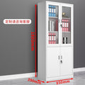 Divided lower section low cabinet steel iron cabinet office financial storage with file cabinet information cabinet for home balcony cabinet