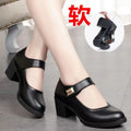 Soft leather soft bottom ladieswear shoes flatsabrasion resistantwaterproofbows work shoes wechat group purchase live broadcast one piece dropshipping