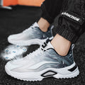 Men's spring 2025 new casual running sneakers - men's height increasing winter breathable white dad shoes - trendy sneakers