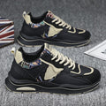 Men's fall/winter 2025 new trendy soft sole athletic casual shoes - men's chunky platform height increasing dad shoes - men's streetwear