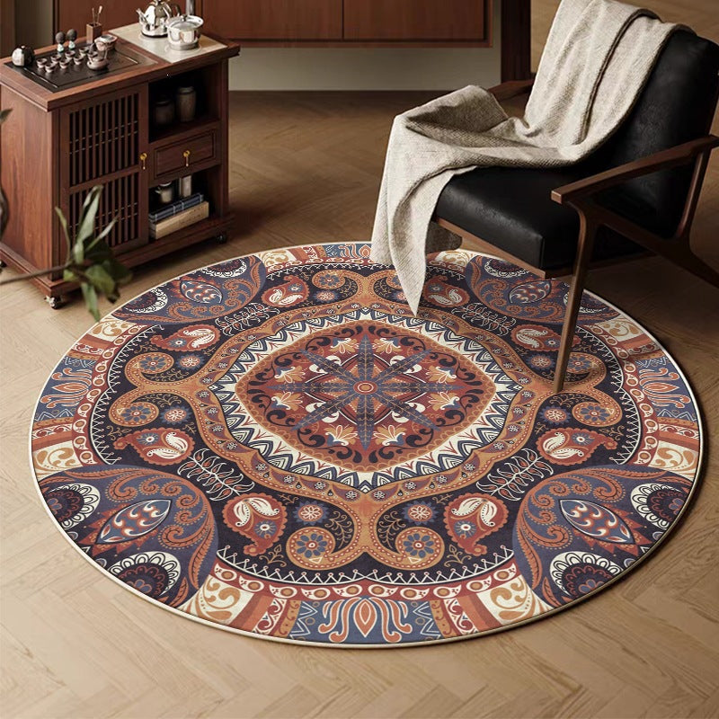 retro round for home living room sofa coffee table carpet imitation cashmere hanging basket foot mat persian bedroom bedside blanket