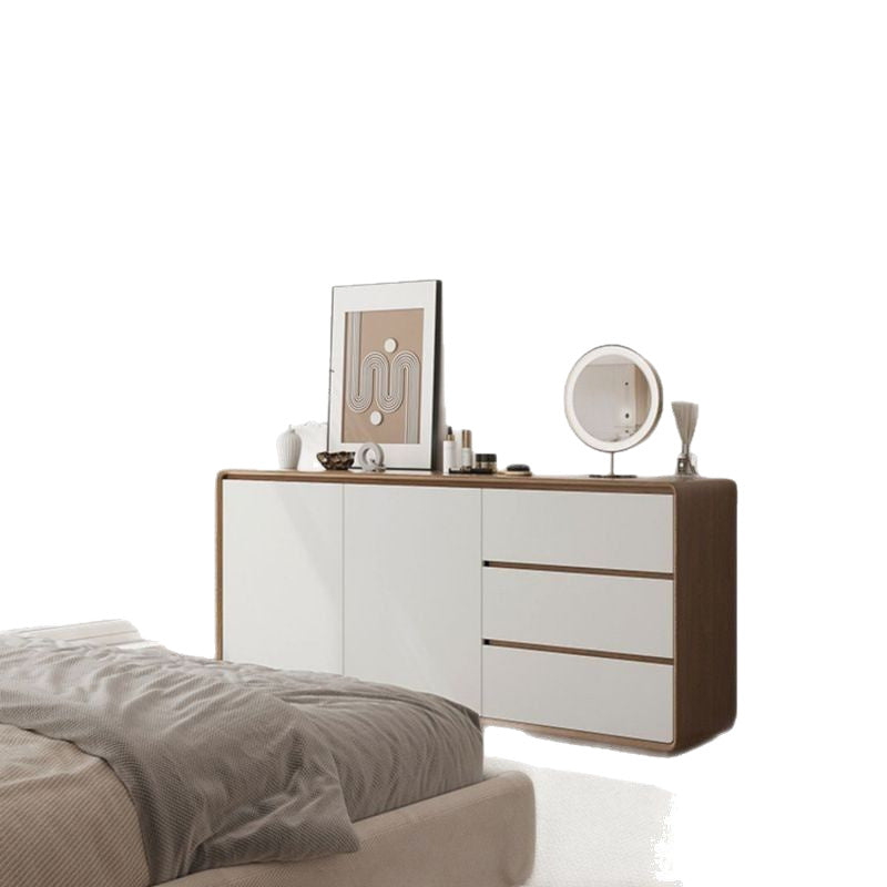 Solid wood sideboard - minimalist tea cabinet for living room, nordic kitchen storage cabinet, entryway console table, storage cabinet
