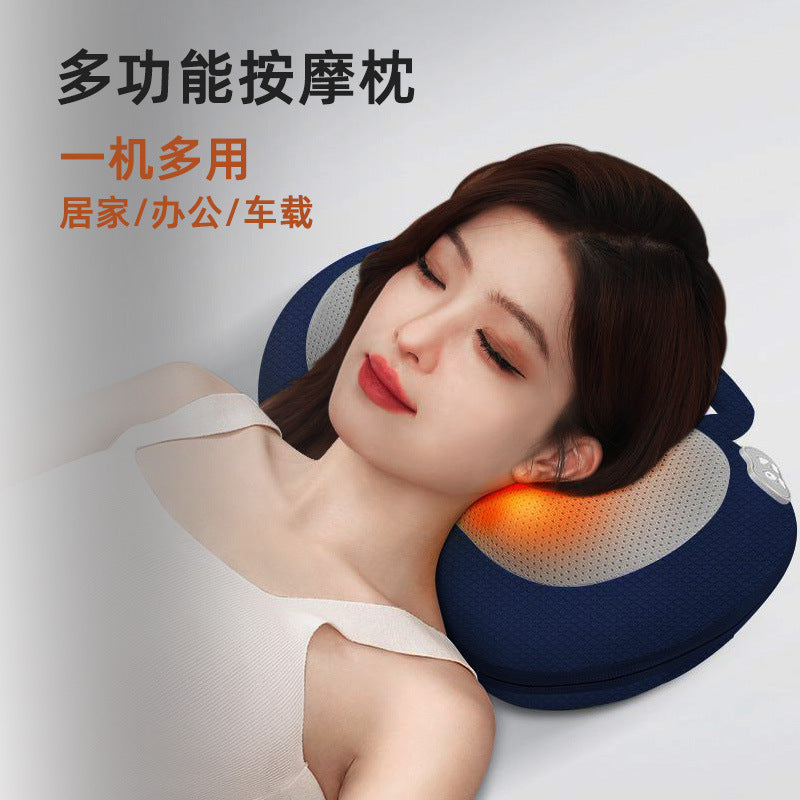 Shoulder and cervical spine massage instrument back waist whole body neck kneading for home electric multifunctional massage pillow