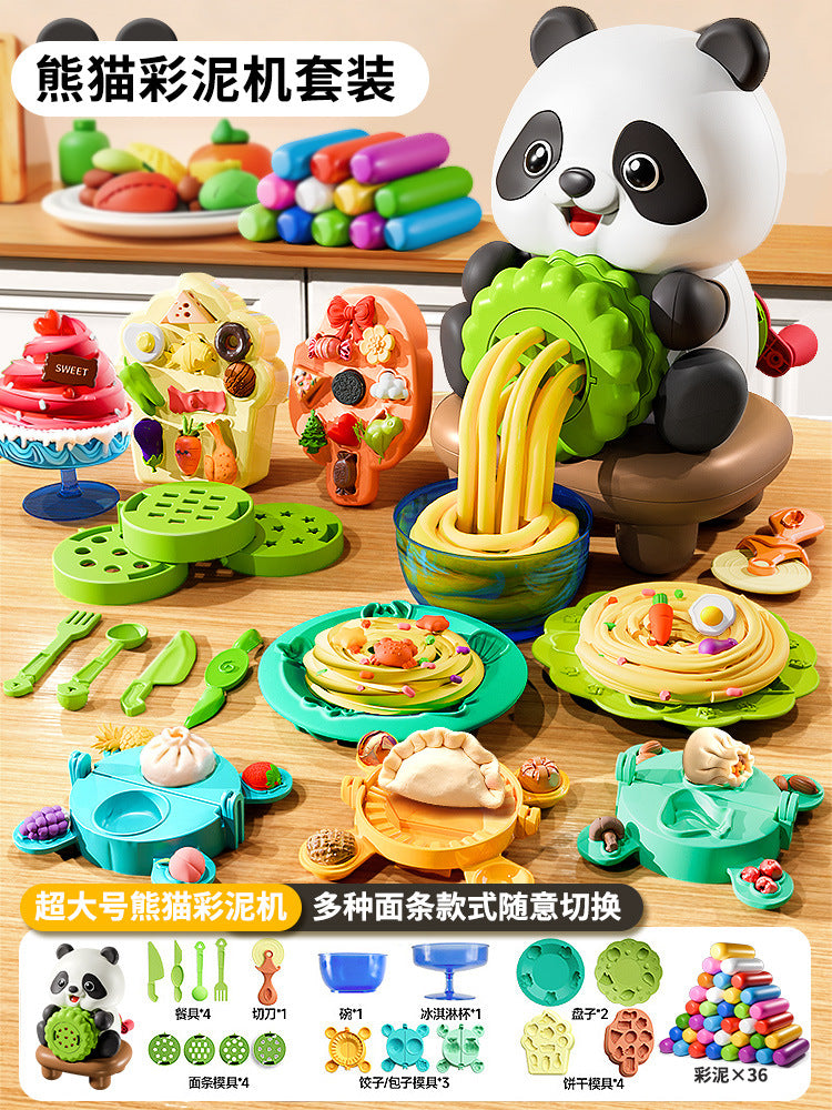 Kids' play dough noodle maker - pretend play dough food grade - super light clay toy for boys and girls - birthday gift