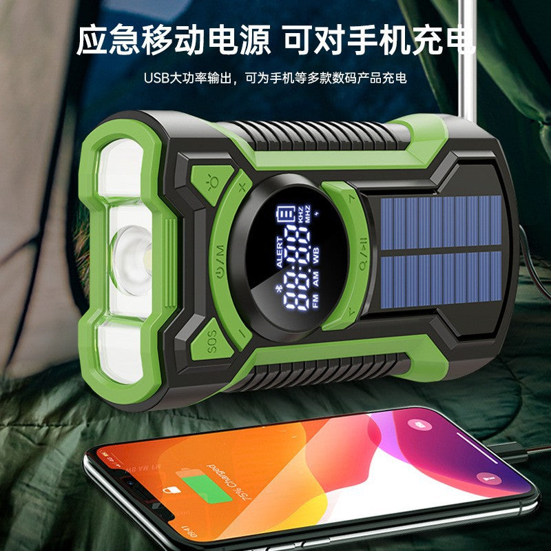 IP65 waterproof emergency hand generator multi-function radio flashlight power bank (not issued in China)