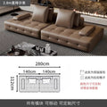 Lawrence genuine leather sofa italian normcore large and small apartment house villa customer corner sofa modern straight row leather sofa