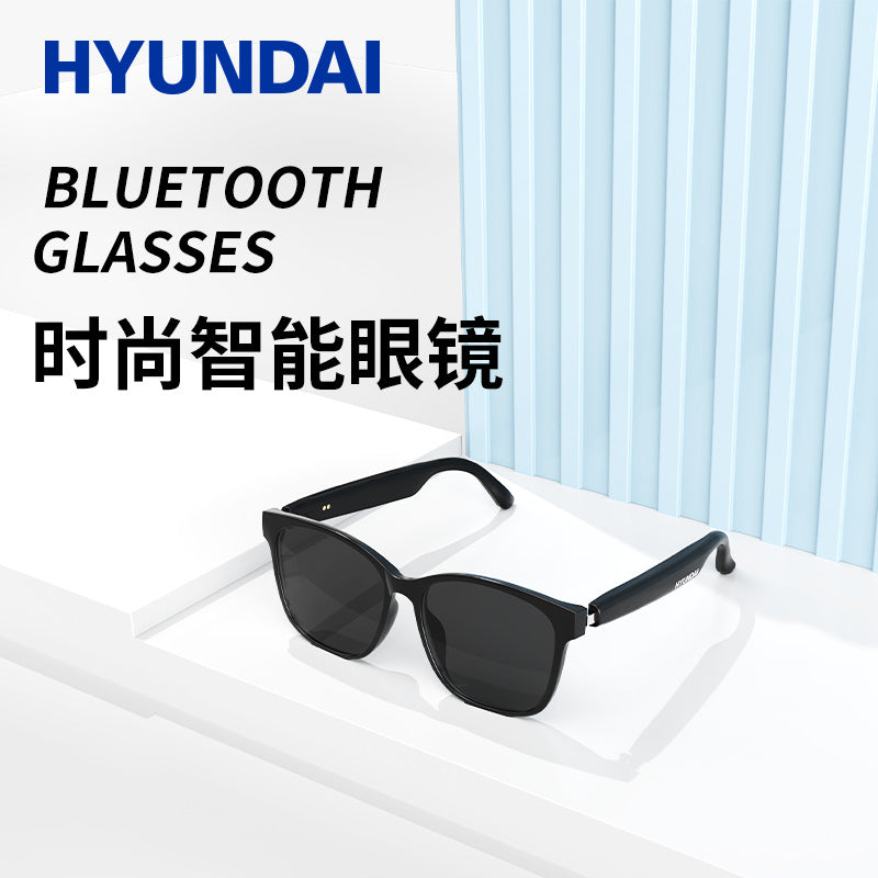 Hyundai anti-blue light uv smart glasses audio sunglasses with call & music bluetooth glasses headset