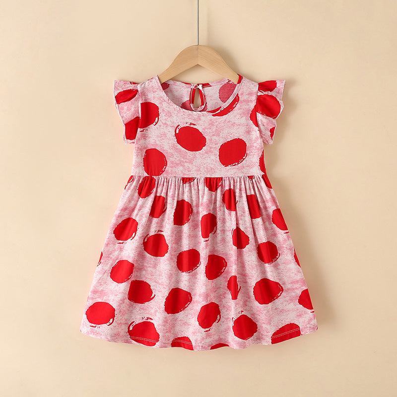 New girls' summer floral dress - kids' princess sundress - beach dress - summer cotton silk cami dress -  collection