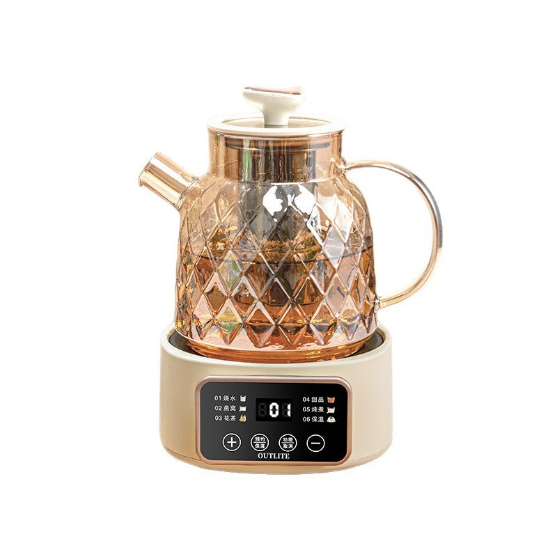 Multifunctional health pot for home small office all-glass tea maker water kettle flower teapot smart cross-border american standard