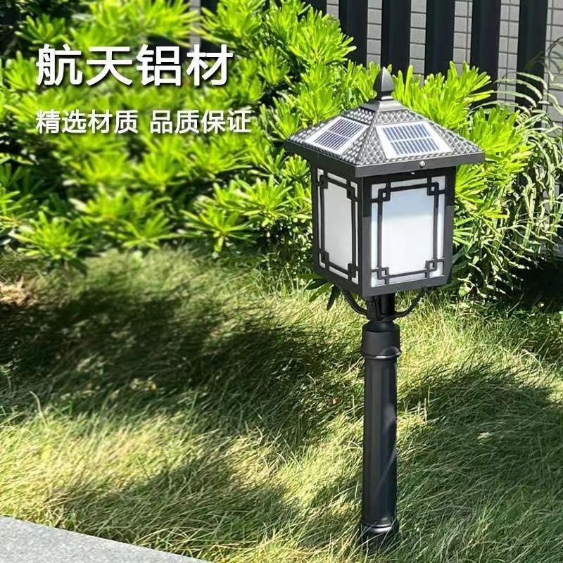 Solar powered lawn lights - outdoor patio lights - waterproof pathway ground lights - stake lights for lawns, villas, gardens, and landscaping