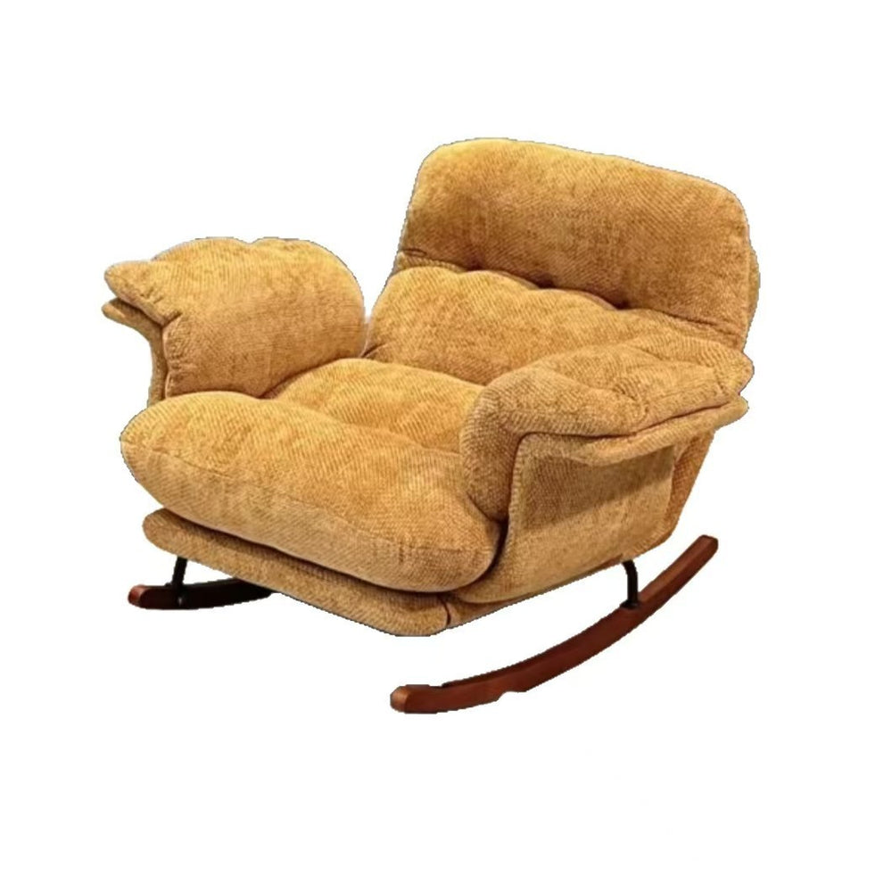 Vintage rocking chair adult recliner lazy sofa home balcony rocking chair living room sleepable leisure sofa chair