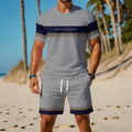 men's short-sleeve and shorts set, casual sportswear set, 3d printed cross-border hot seller, dropshipping available