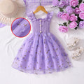 Girls' dress for toddlers and young children, ruffled cami top with mesh skirt