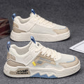 2026 spring new men's breathable mesh versatile youth sports casual shoes soft sole height increasing white trendy sneakers