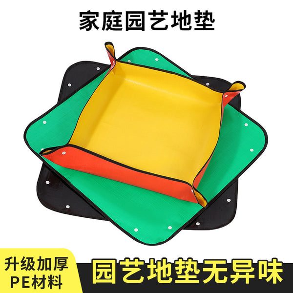 Gardening floor mat change soil mat plant change pot mix soil mat waterproof household balcony gardening floor cloth flower mat tool