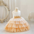Ready-to-ship new children's formal dress, tulle princess gown, baby girl's first birthday banquet dress, flower girl dress