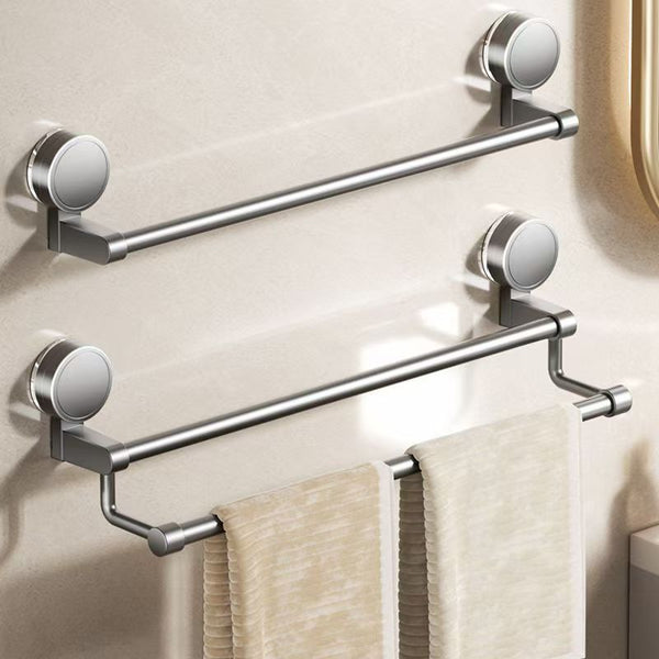 Suction cup towel rack toilet non-punching space aluminum bath towel rack toilet rack towel bar removable