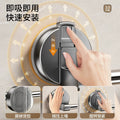 Stainless steel suction cup slipper rack bathroom organizer extendable shelf toilet wall mount organizer