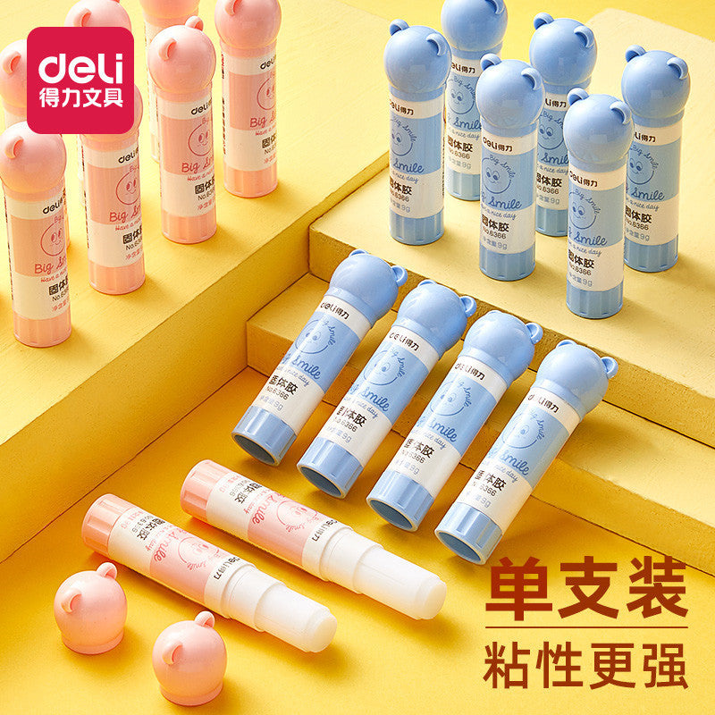 Deli Stationery 6366 Solid Glue Cartoon 9g Solid Glue Stick Children's Elementary School Students Handmade Viscose Solid Glue