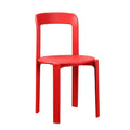 Nordic plastic chair - thickened, stackable dining chair for restaurants, cafes, indoor/outdoor use - dopamine backrest dining chair