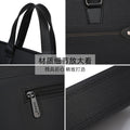 Business briefcase, handbag, document bag, large capacity laptop bag, shoulder bag, crossbody bag, conference bag - customizable with printing