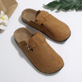 retro birkenstock shoes 2025 spring outwear fishing thick solenon-slip toe-cap half slippers women's soft bottom loafers