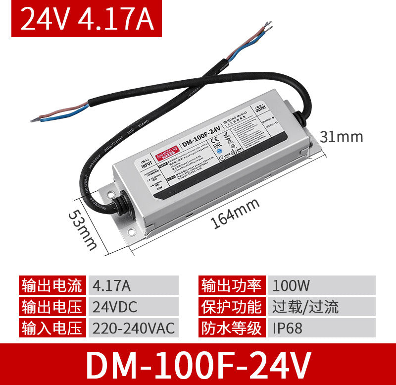 COB light strip underwater soaking water solid silicone fish tank 24v underwater fish pond outdoor ip68 self-adhesive low voltage light strip