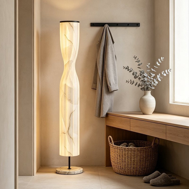 Hotel & b&b outdoor decorative ambient courtyard villa landscape floor lamp - faux marble standing floor lamp