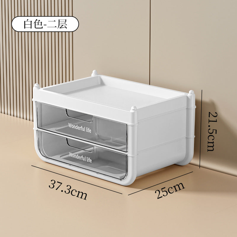 Skin care product storage box Multi-layer drawer storage Locker Lipstick Cosmetics storage box Premium desktop