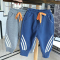 Kidsfleece-lined pantsfall and winter style outwear children's pants, fashionable boys and girls cotton pants, heattech pants supply