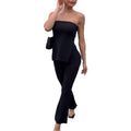 European and american cross-border sexy bandeau set - spring/summer hot seller - slimming bandeau top & high-stretch leggings