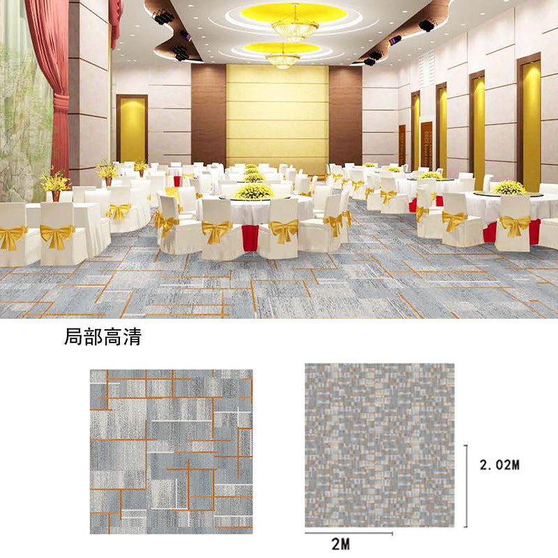 New chinoiserie hotel banquet hall carpet nylon 800g thickened fire retardant 4m large sheets whole patchwork commercial