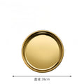 Export stainless steel tray, beautiful plate, for homeclassy jewelry storage tray, hotel commercial metal disc