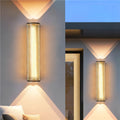 Up and down luminous outdoor wall lamp changhong glass waterproof courtyard gate side lights villa exterior wall