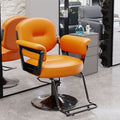 Hairdressing chair, hair salon special fashion, rotatable adjustable hairdressing shop chair, can be reclined for hair cutting, perm and dyeing hairdressing chair
