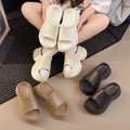 2025 new women's extra thick slippers - non-slip, height increasing, outdoor wearable platform slippers - new beach style closed-toe summer wholesale
