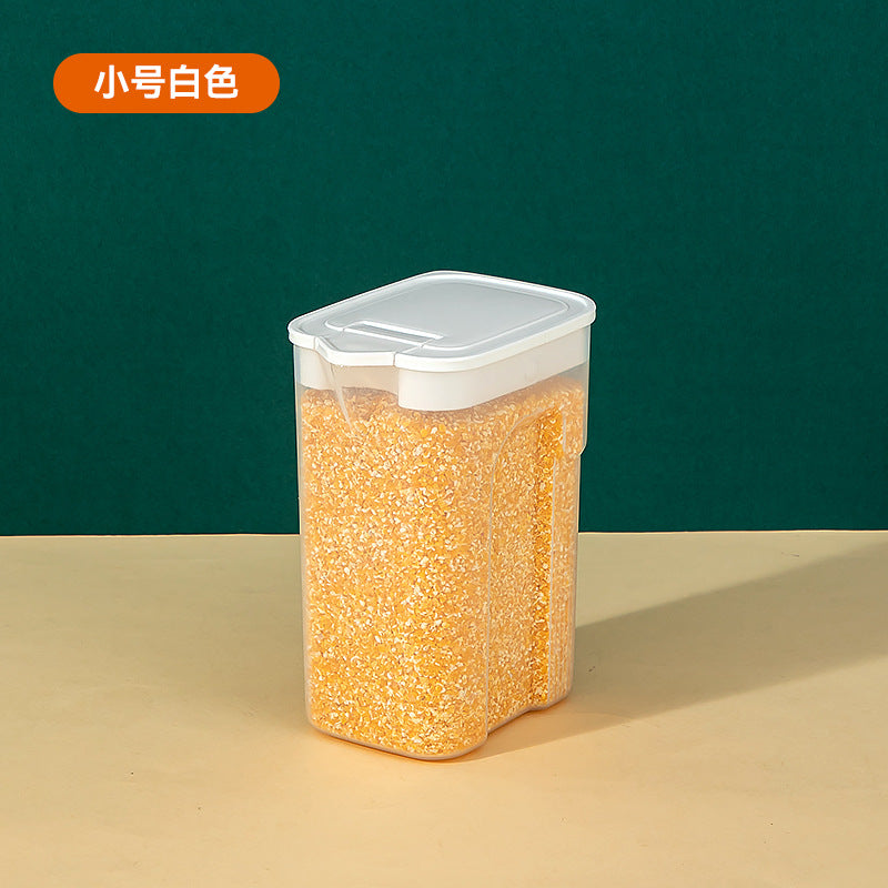 Kitchen food grade sealed tank plastic with lid grain storage tank household dry goods snack storage box
