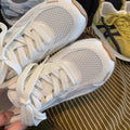 Yellow agander training shoes women's 2026 new versatile hidden heel mesh breathable non-stuffy athletic casual shoes