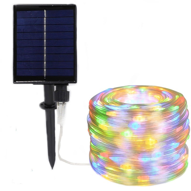 LED solar leather line light new low voltage 24V lantern gypsy star flashing light string outdoor garden decoration around tree light