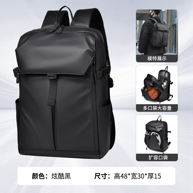 Cross-border men's lightweight backpack, high-end fashion casual women's backpack, waterproof computer bag, commuter lightweight schoolbag