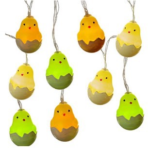 hot Easter eggshell chick light string cute duck children's room decorative lights flash wholesale