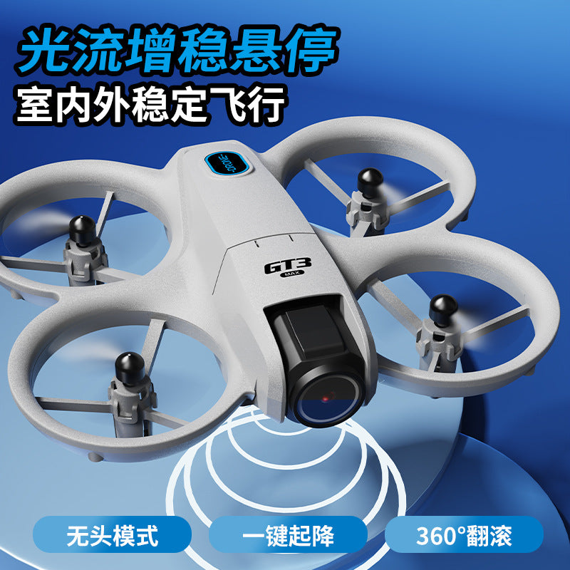 Gt3mini drone with 4.3inch screen control, optical flow positioning, hd image transmission, dual lens, and extended flight time