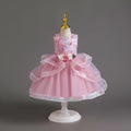 Ready-to-ship new sequin flower kids' dress, princess gown for baby girls, first birthday dress, baby dress