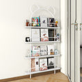 Living room bookshelf storage cabinet kids storage rack iron ultra-thin bookcase gap wall hanging for home door rear picture book shelf