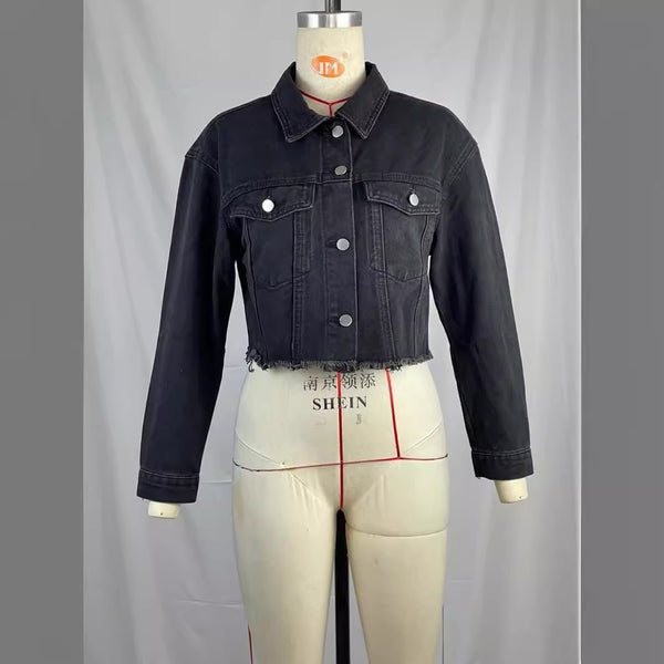 European and American  new  denim jacket wish comfortable denim jacket women