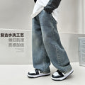 Boys' jeans - autumn collection, spring/autumn style,  new arrivals, mid-to-large size, korean style straight leg & wide leg trousers for kids