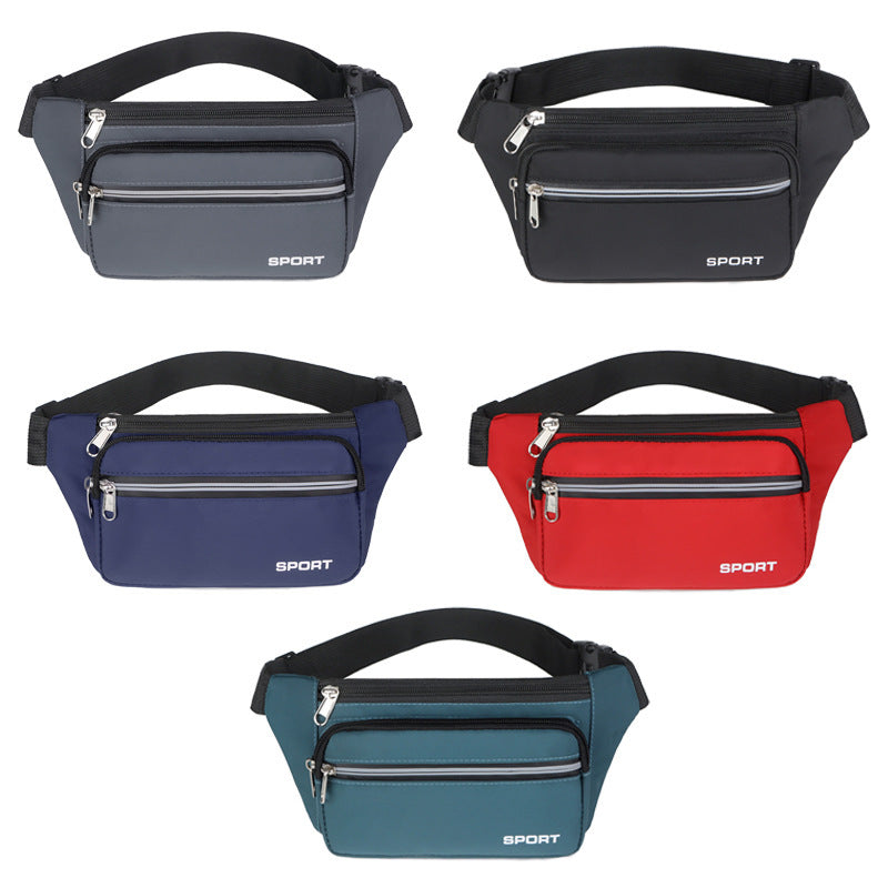 New niche men's messenger bag fashion spring and summer multi-functional breast bag fitness outdoor sports mobile phone fanny pack women