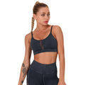 European and american washed jacquard seamless sports bra cut out braid fitness sling intimates yoga wear sports vest for women