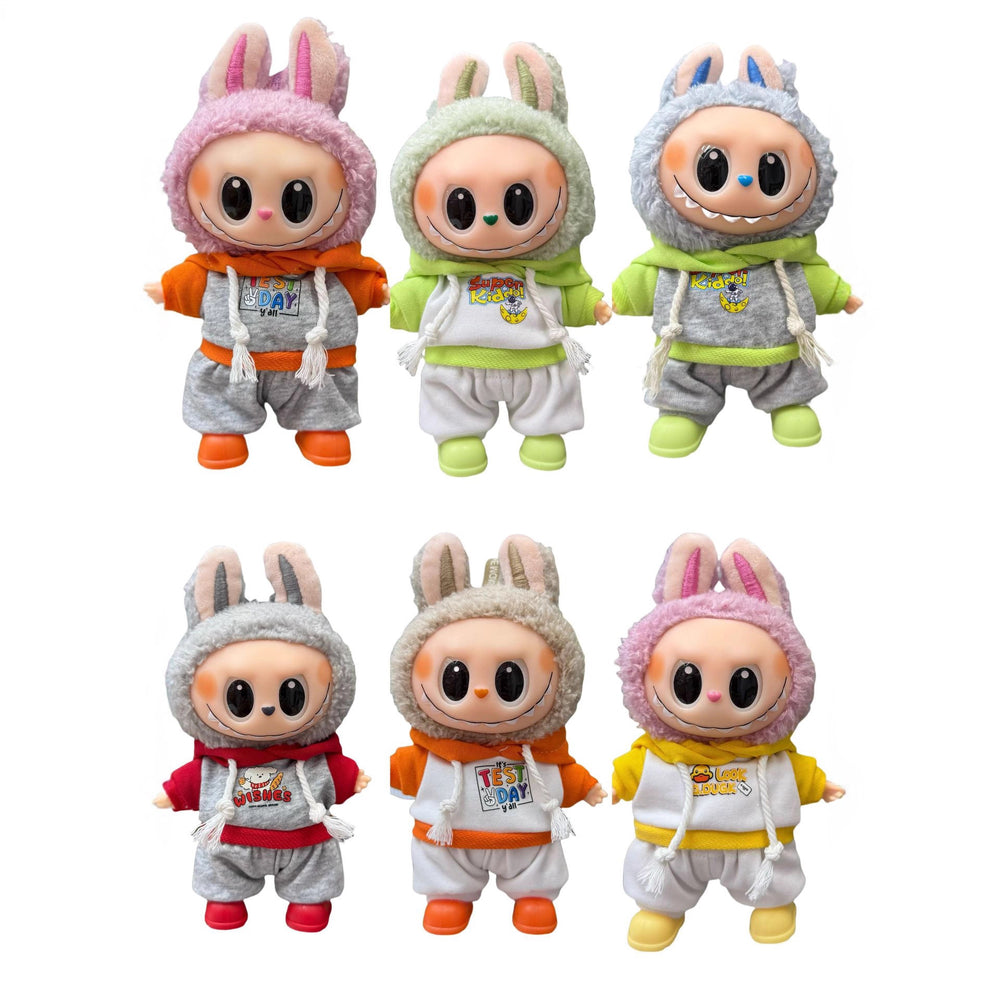 Only clothes labubu baby clothes labubu clothes 17cm first, second and third generation stuffed doll dress up sports suit